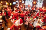 Santas fill Dillon's Irish Pub at Hollywood and Vine during SantaCon.