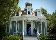 The Valley Knudsen House originally was in Lincoln Heights. It features Eastlake, also claaed Queen Anne, Victorian style elements.